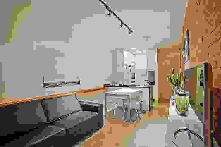 Apartamento LB Studio Boscardin.Corsi Arquitetura Salas de estar modernas