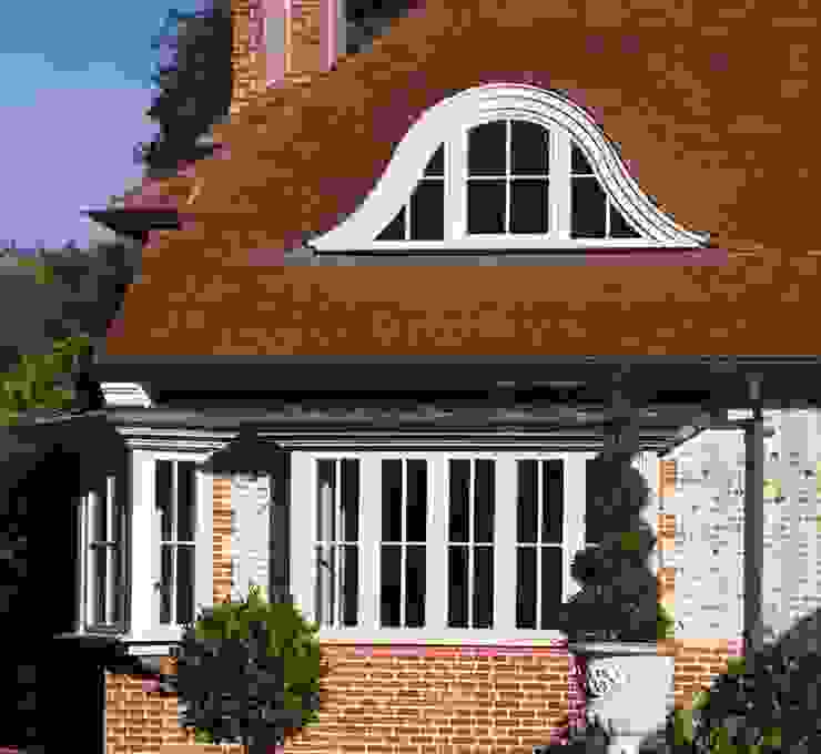 Exterior with bay and dormer windows The Wood Window Alliance Classic style houses Wood Grey