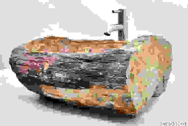 Umywalki kamienne i mozaika Fossil Wood, Industone.pl Industone.pl BathroomSinks