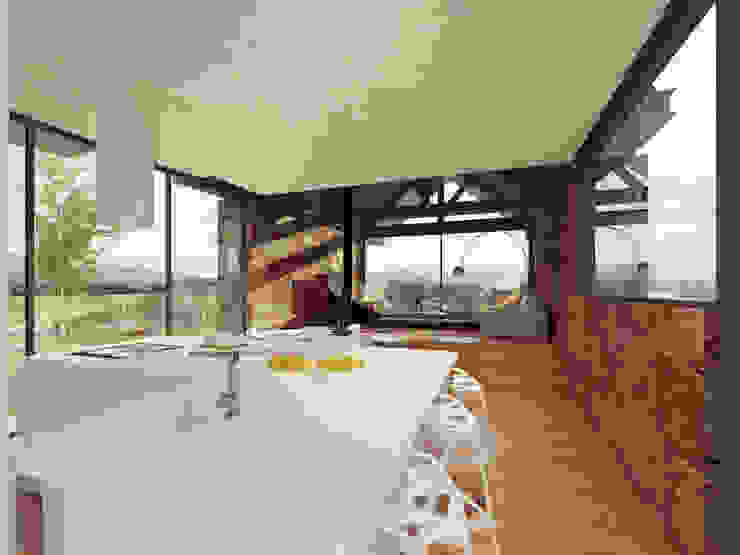 Davide Domingues Arquitecto Cucina in stile rustico