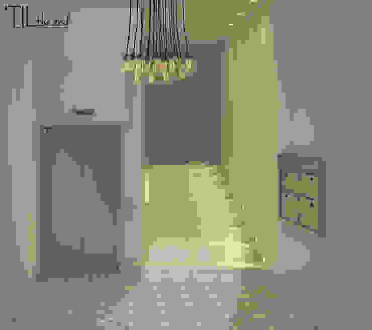 Modern corridor, hallway & stairs by Lagom studio Modern Tiles