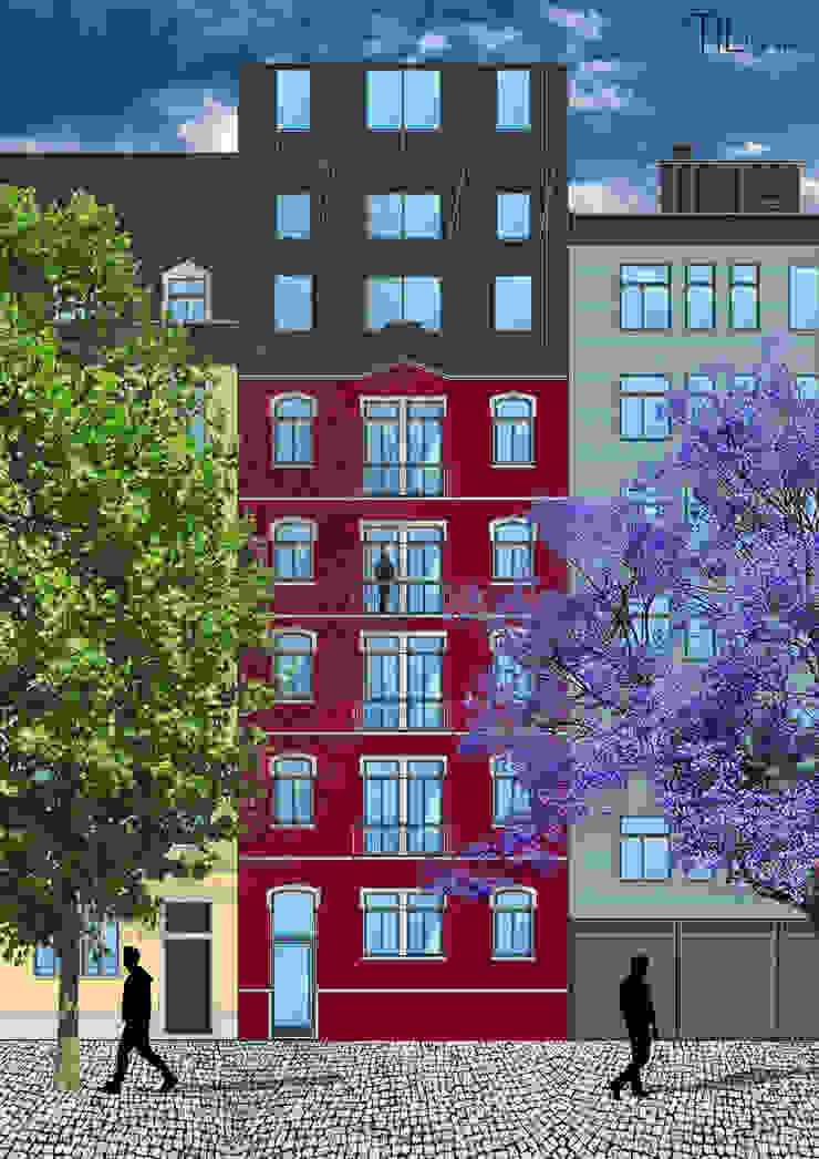 Modern houses by Lagom studio Modern Tiles