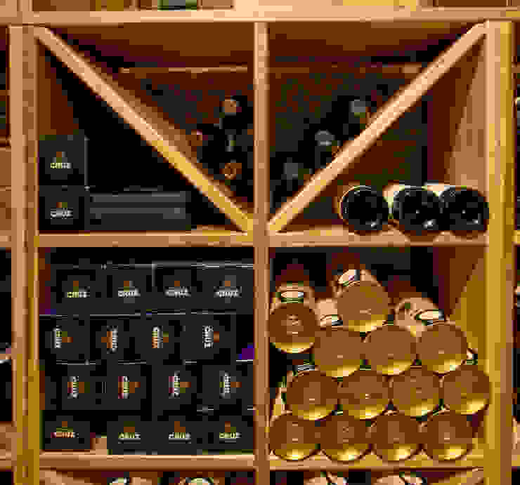 Cellier Cave A Vins Bois Eucalyptus Massif Villa Privee Idf