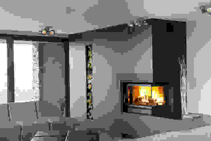 Recuperadores Lenha Bodart&Gonay - In Fire (com ventilação incorporada), Biojaq - Comércio e Distribuição de Recuperadores de Calor Lda Biojaq - Comércio e Distribuição de Recuperadores de Calor Lda Modern Living Room