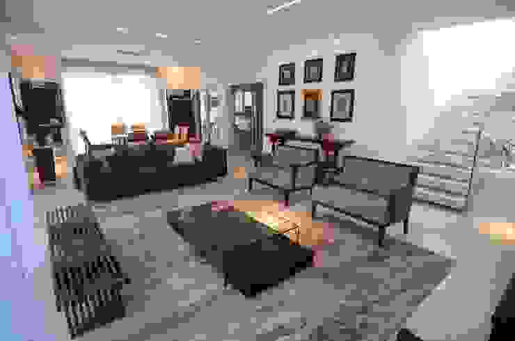 Residência MB, Cabral Arquitetura Ltda. Cabral Arquitetura Ltda. Moderne Wohnzimmer