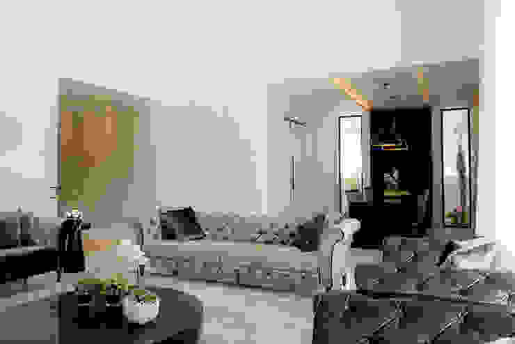 Camila Castilho - Arquitetura e Interiores Modern living room White