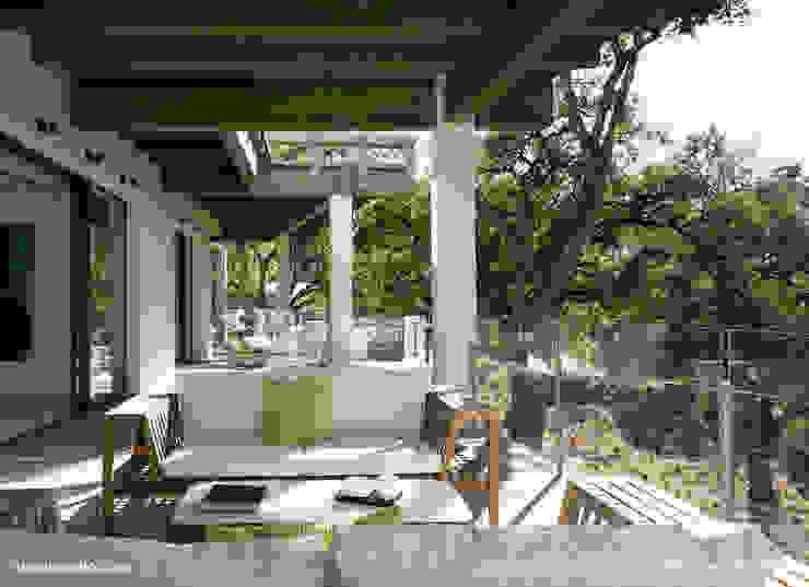 Lis Melgarejo Arquitectura Modern balcony, veranda & terrace