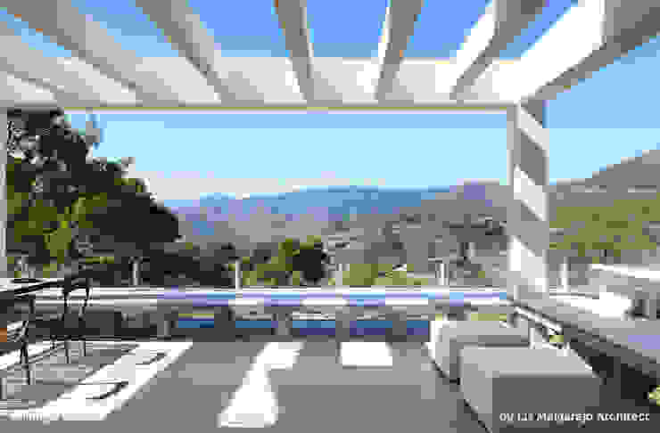 Lis Melgarejo Arquitectura Modern balcony, veranda & terrace
