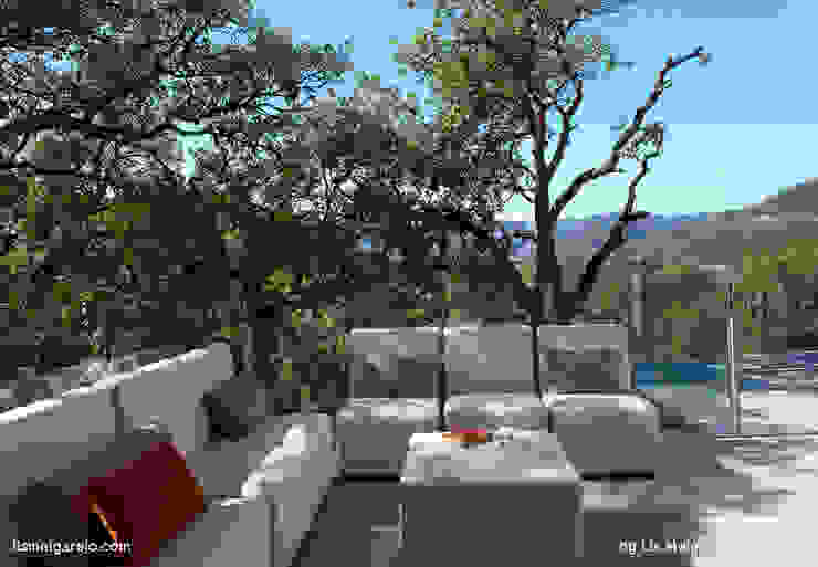 Lis Melgarejo Arquitectura Modern balcony, veranda & terrace