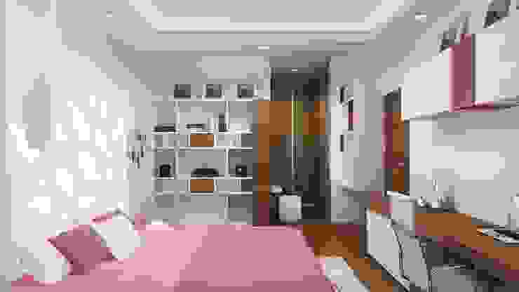 homify Modern style bedroom MDF Pink Wardrobes & closets