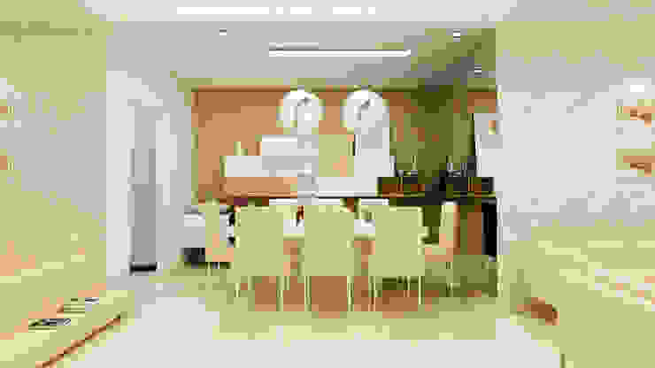 homify Modern dining room MDF Beige