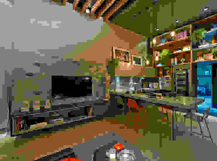 Ateliê do Mestre Cervejeiro, Sarau Arquitetura Sarau Arquitetura Ruang Keluarga Modern