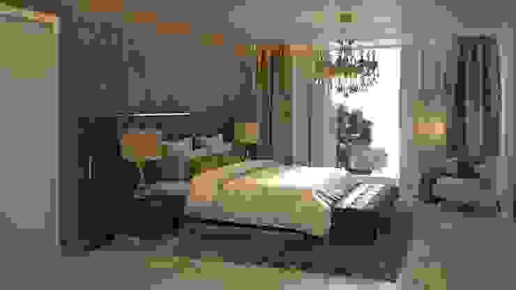 Diseño de Habitación Principal, Gabriela Afonso Gabriela Afonso Moderne Schlafzimmer Beton Braun