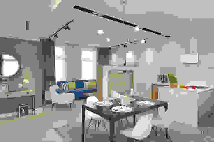 Студия авторского дизайна ASHE Home Dapur Gaya Eklektik