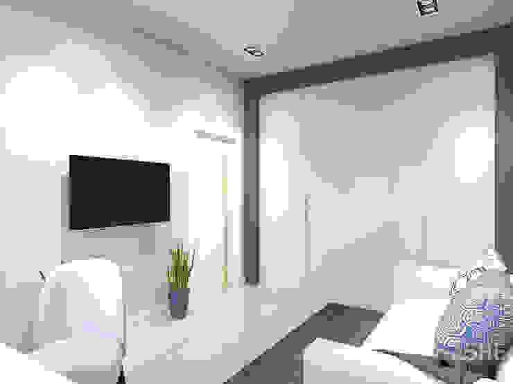 Студия авторского дизайна ASHE Home Ruang Studi/Kantor Gaya Eklektik