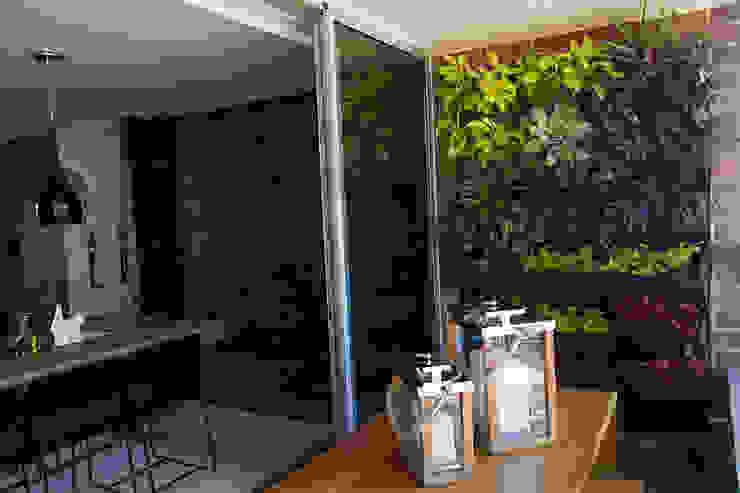 Maria Mentira Studio Hiên, sân thượng phong cách hiện đại Gỗ Wood effect