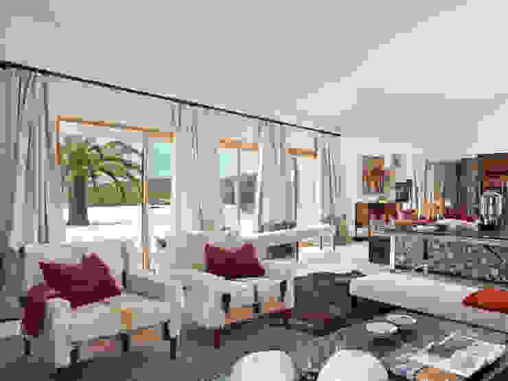 SA&V - SAARANHA&VASCONCELOS Salas de estilo rústico