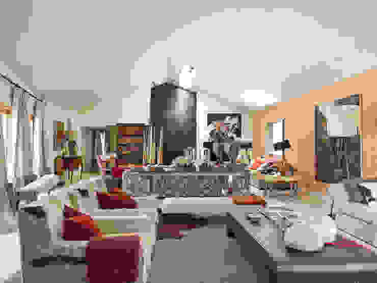 SA&V - SAARANHA&VASCONCELOS Salas de estilo rústico