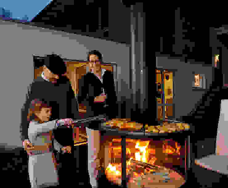 Outdoor-Feuerstelle Rüegg SURPRISE Rüegg Cheminée Schweiz AG Klassischer Balkon, Veranda & Terrasse Eisen/Stahl Schwarz Outdoorfeuerstelle,Outdoorgrill,Outdoorküche,Kamin,Gartengrill,Möbel
