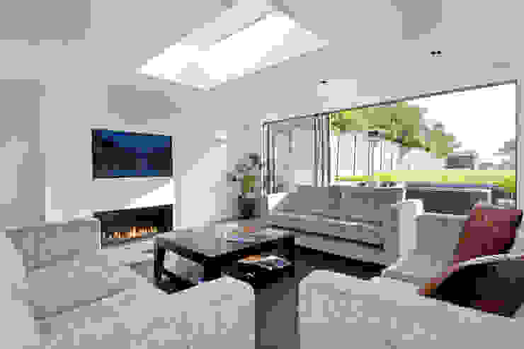 Private residential house—Elstree New Images Architects Modern living room