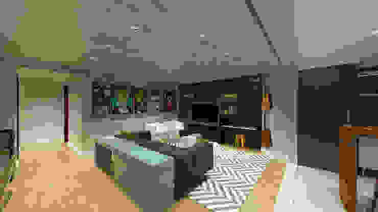 STUDIO BRANZARO Salon moderne Béton