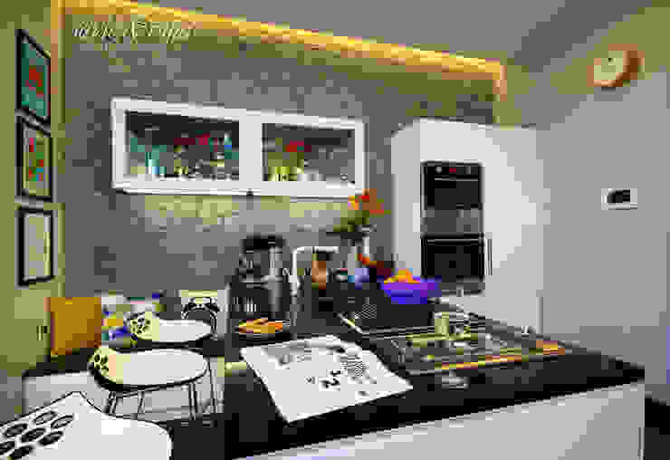 Designer's Den, Savio and Rupa Interior Concepts Savio and Rupa Interior Concepts Skandinavische Küchen Arbeitsplatten