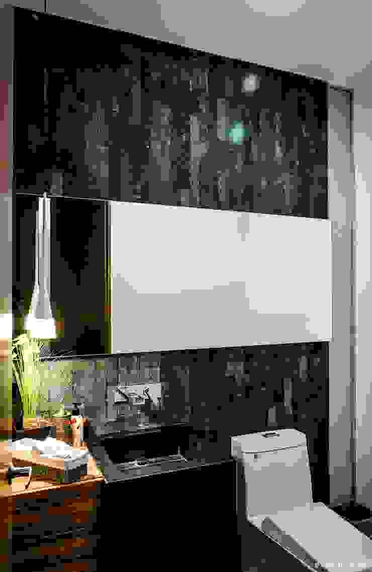 casaMEZQUITE, BAG arquitectura BAG arquitectura Moderne Badezimmer Stein Schwarz