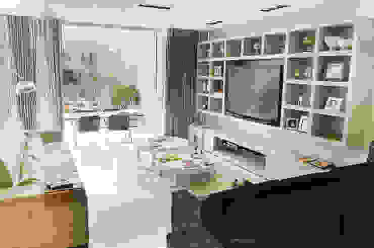 Residência SSC, A/ZERO Arquitetura A/ZERO Arquitetura Modern living room