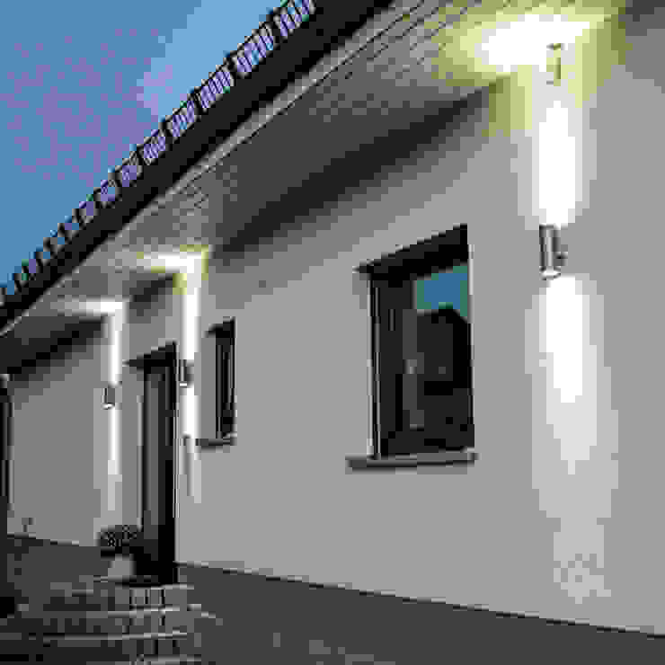 s.LUCE Steel Skapetze Lichtmacher Moderner Balkon, Veranda & Terrasse Metall Metallic/Silber Aussen-Wandleuchte,Up&Down,Beleuchtung