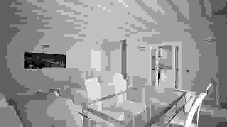 RENDERING 3D – VILLA BIFAMILIARE 2P COSTRUZIONI srl Soggiorno classico