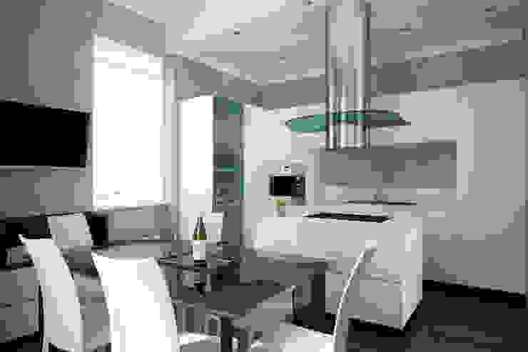 RENDERING 3D – LUXURY RESIDENCE 2P COSTRUZIONI srl Cucina moderna