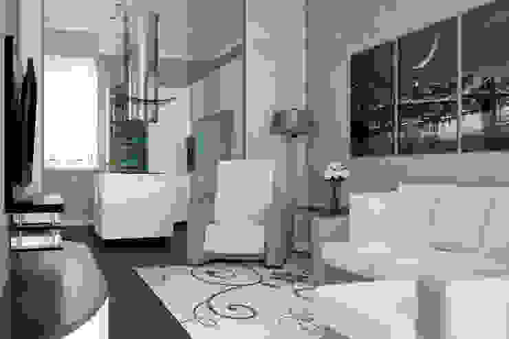 RENDERING 3D – LUXURY RESIDENCE 2P COSTRUZIONI srl Soggiorno moderno