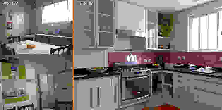 Reforma de Apartamento MBDesign Arquitetura & Interiores Cozinhas modernas Cozinha,Reforma,Decoração,Antes e Depois