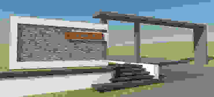 Esquema basico de Acceso Principal Casas rurales de Comma - Oficina de arquitectura Rural