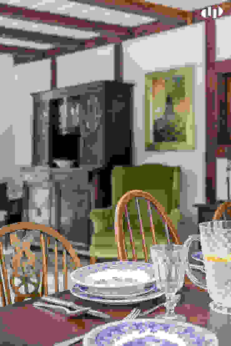 dziurdziaprojekt Rustic style dining room Wood