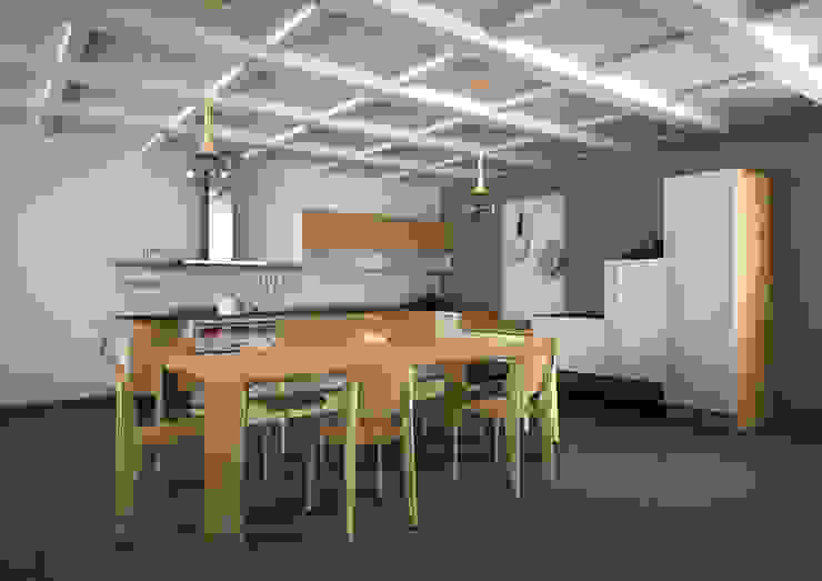 Realizzazioni Ragone Falegnameria Ruang Makan Modern