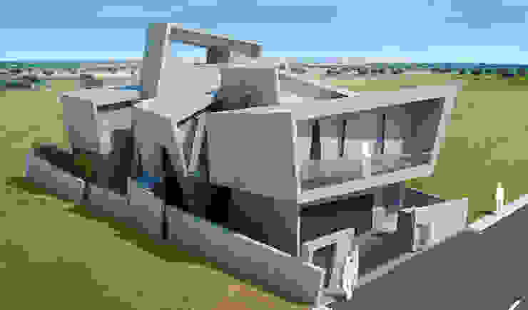 Decon house Offcentered Architects Modern houses Concrete Grey