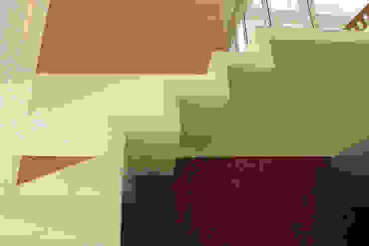 Julia Queima Arquitetura 모던스타일 복도, 현관 & 계단