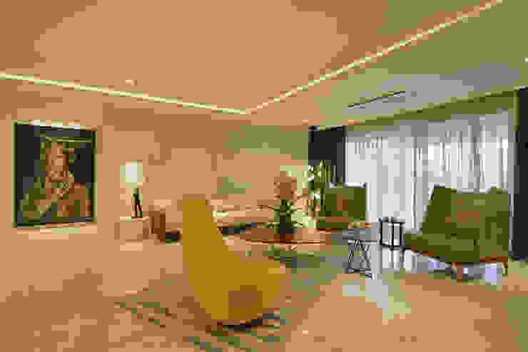 homify Minimalist living room Marble Green