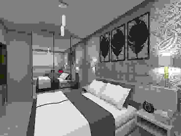 Plano A Studio Eclectic style bedroom