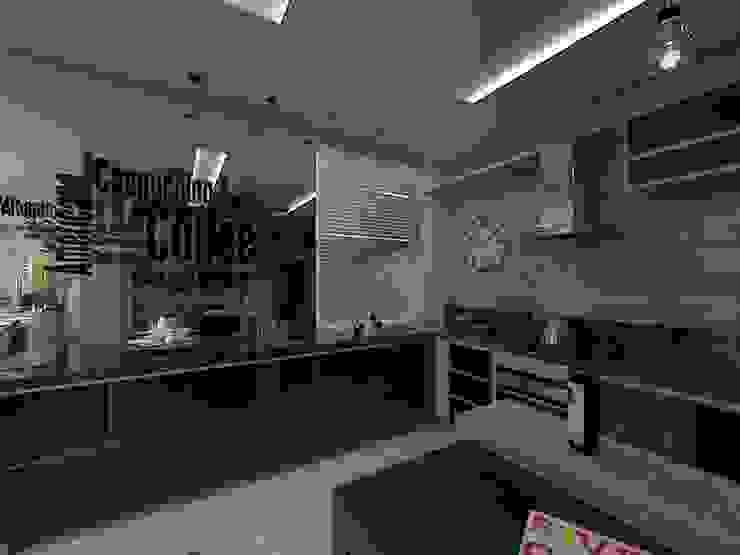 Plano A Studio Rustic style kitchen Wood effect