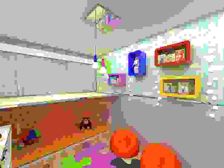 Plano A Studio Eclectic style nursery/kids room Multicolored