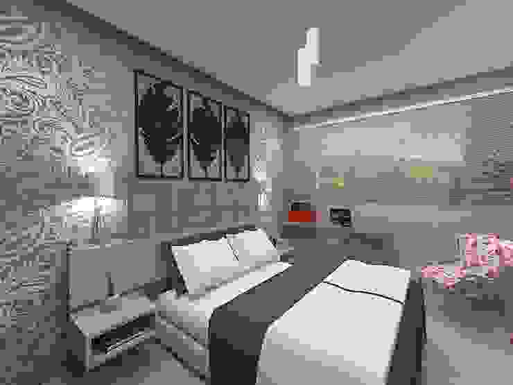 Plano A Studio Eclectic style bedroom