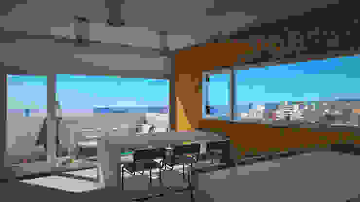 Edificio The Block GGAL Estudio de Arquitectura Modern dining room