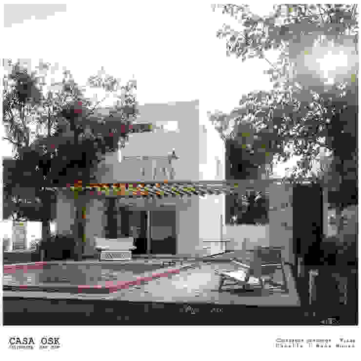 Casa OSK (Contacto 54 11 6278 0628 arqnahueleliasgmail.com), EN arquitectura EN arquitectura Modern houses Bricks White