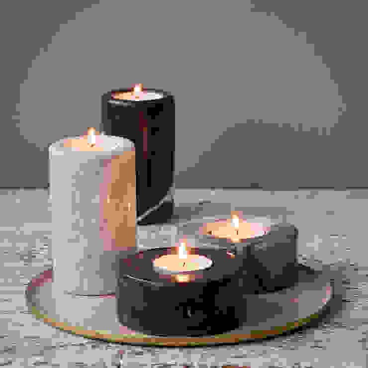 Marble Tealight Holders rigby & mac Eclectic style houses Stone Accessories & decoration
