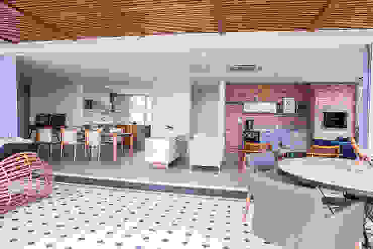 Residencia Domm Arquitetura Domm Arquitetura Ltda غرفة المعيشة