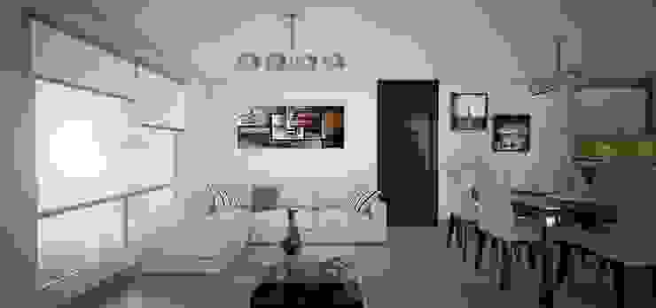 Proyecto en San Andrés, Trujillo Modern living room by Arquitectura y diseño 3d- J.C.G Modern