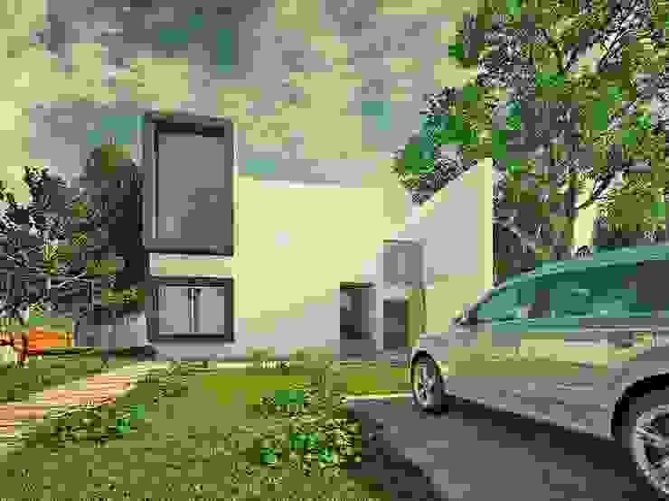 The Box House, KARU AN ARTIST KARU AN ARTIST Modern houses Tire,Plant,Wheel,Car,Cloud,Property,Vehicle,Flower,Sky,Light