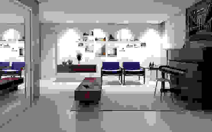 Projeto Sala AP Salas de estar modernas por Lozí - Projeto e Obra Moderno